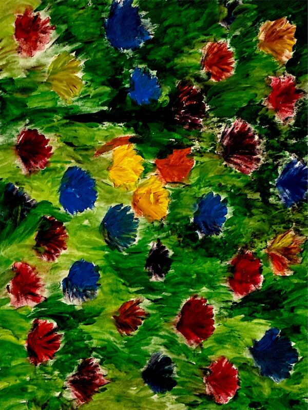 Abstract Expressionist Portrait Painting – A3 Original Artwork
